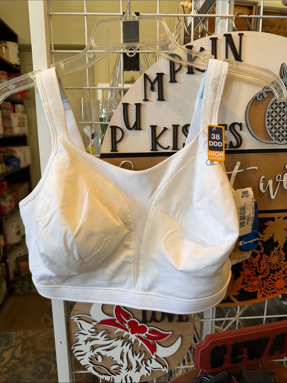 Champion White High-Support Wireless Sports Bra